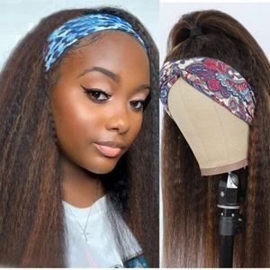 Black headband wig